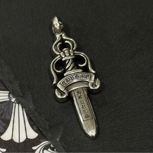 Chrome Hearts Silver Large Dagger Pendant